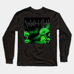 Mycena chlorophos bioluminescent Long Sleeve T-Shirt